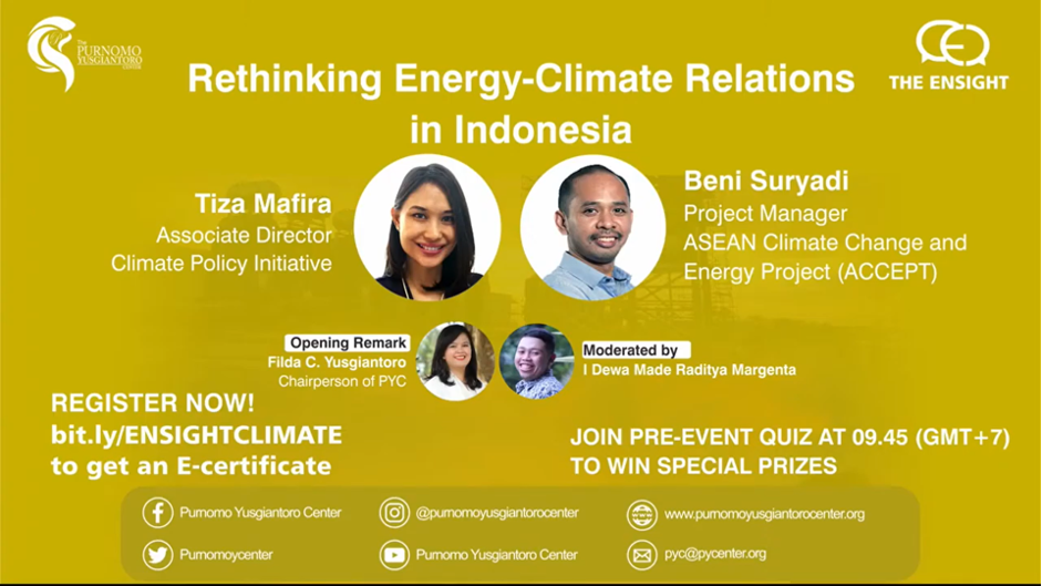 Rethinking Energy-Climate Relations in Indonesia - ASEAN Climate Change ...