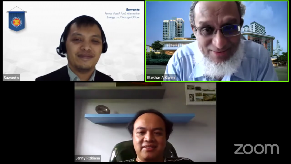 Discussion session with Mr. Suwanto, Prof. Iftekhar A Karimi, and Dr. Jenny Rizkiana